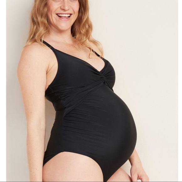 Old Navy Swim Old Navy Maternity One Piece Swimsuit Black Poshmark